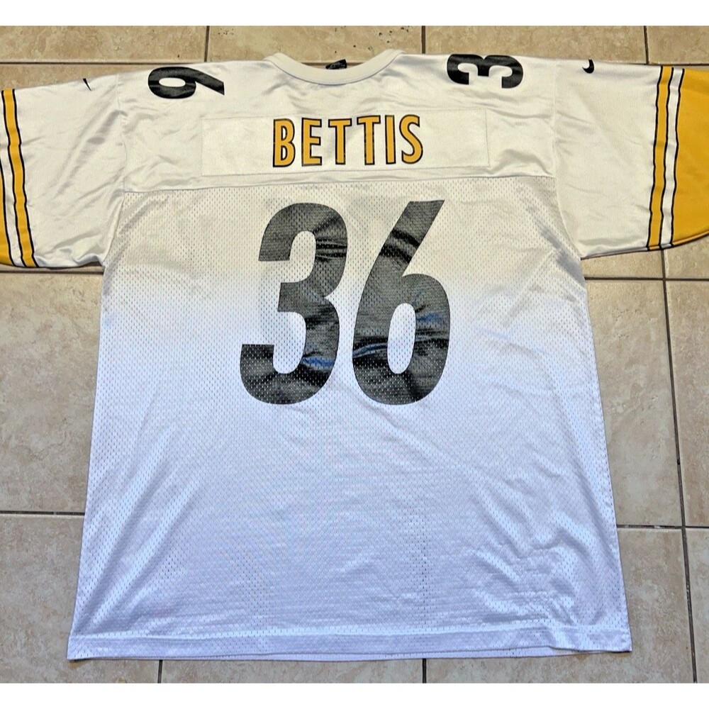 Vintage Jerome Bettis Jersey Mens XXL White Pittsburgh Steelers Nike Team Shirt - Picture 2 of 7